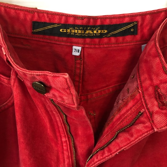 Vintage Marithe Francois Girbaud High Waisted Red Denim - Picture 7 of 10